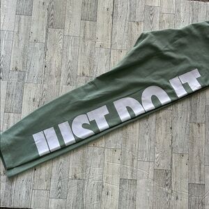 Nike just do it Green Leggings size XL